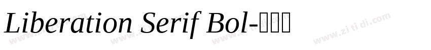 Liberation Serif Bol字体转换